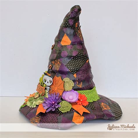 Witch hat on top of a jack o lantern